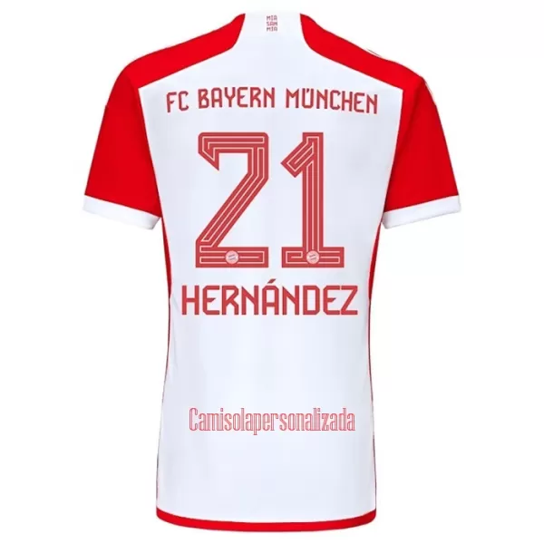 Camisolas FC Bayern de Munique Lucas Hernandez 21 Criança Equipamento Principal 23/24