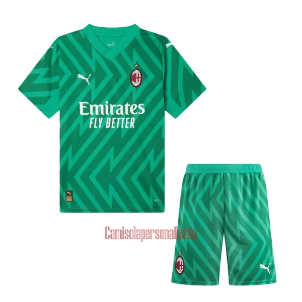 Camisolas Guarda Redes AC Milan Criança Equipamento Principal 23/24