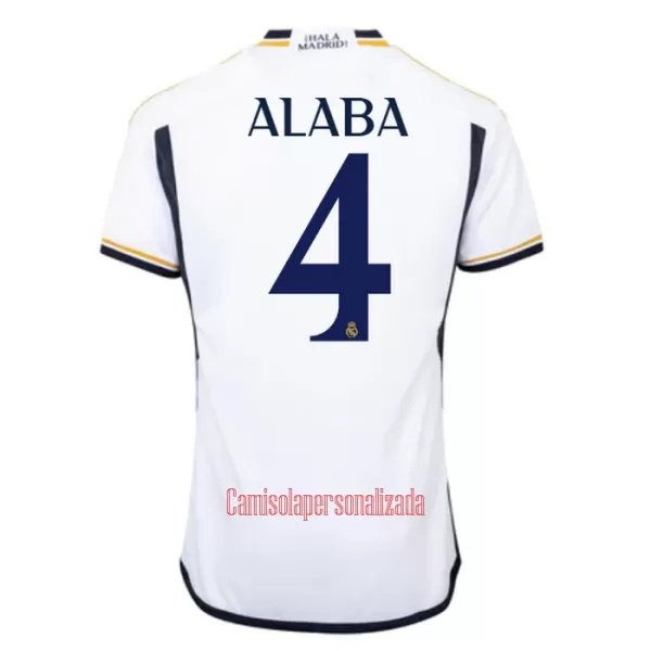 Camisolas Real Madrid David Alaba 4 Equipamento Principal 23/24