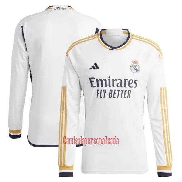 Camisolas Real Madrid Equipamento Principal 23/24 Manga Comprida