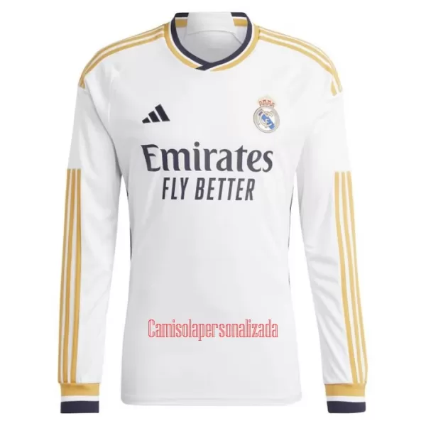 Camisolas Real Madrid Equipamento Principal 23/24 Manga Comprida