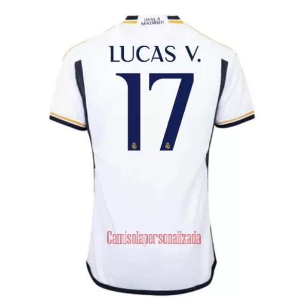 Camisolas Real Madrid Lucas V. 17 Equipamento Principal 23/24