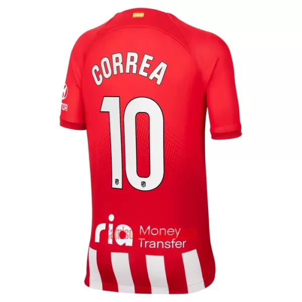 Camisolas Atlético Madrid Correa 10 Criança Equipamento Principal 23/24