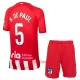 Camisolas Atlético Madrid Rodrigo de Paul 5 Criança Equipamento Principal 23/24