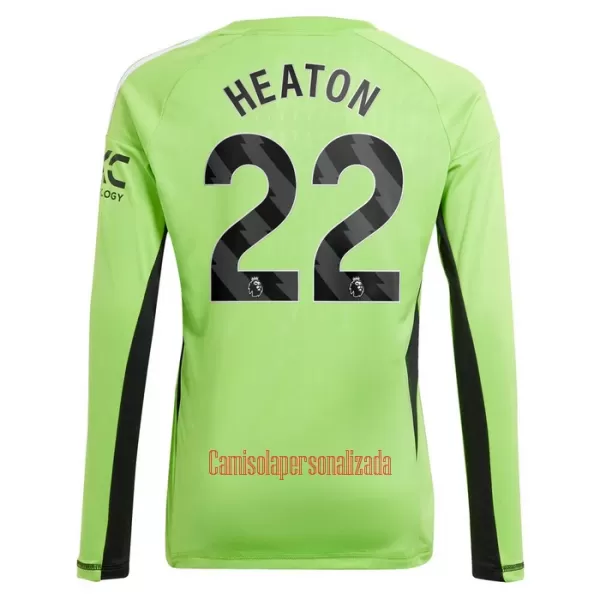 Camisolas Guarda Redes Manchester United Heaton 22 Equipamento Principal 23/24 Manga Comprida