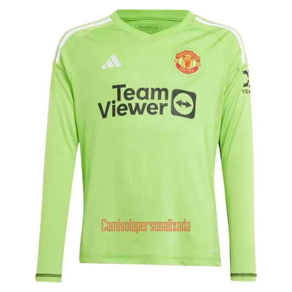 Camisolas Guarda Redes Manchester United Heaton 22 Equipamento Principal 23/24 Manga Comprida