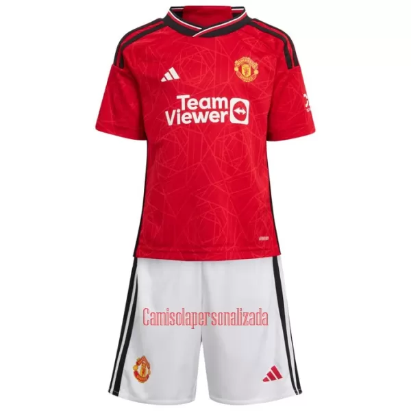 Camisolas Manchester United Antony Santos 21 Criança Equipamento Principal 23/24