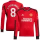 Camisolas Manchester United Bruno Fernandes 8 Equipamento Principal 23/24 Manga Comprida