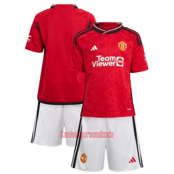 Camisolas Manchester United Criança Equipamento Principal 23/24