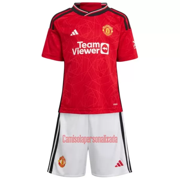 Camisolas Manchester United Criança Equipamento Principal 23/24