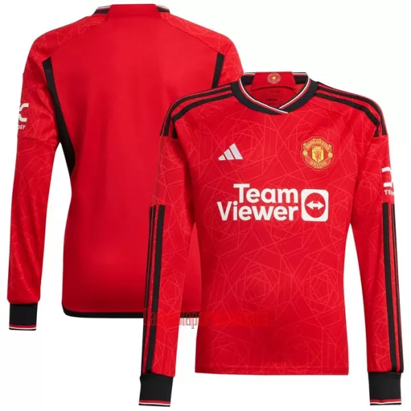 Camisolas Manchester United Equipamento Principal 23/24 Manga Comprida