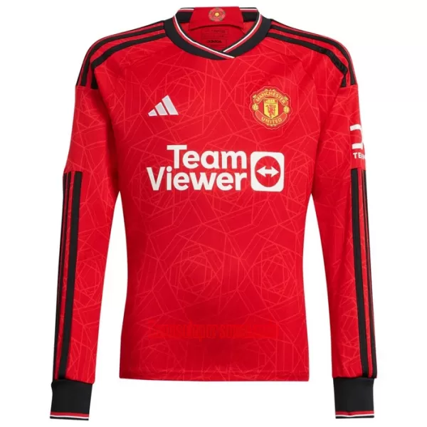 Camisolas Manchester United Equipamento Principal 23/24 Manga Comprida