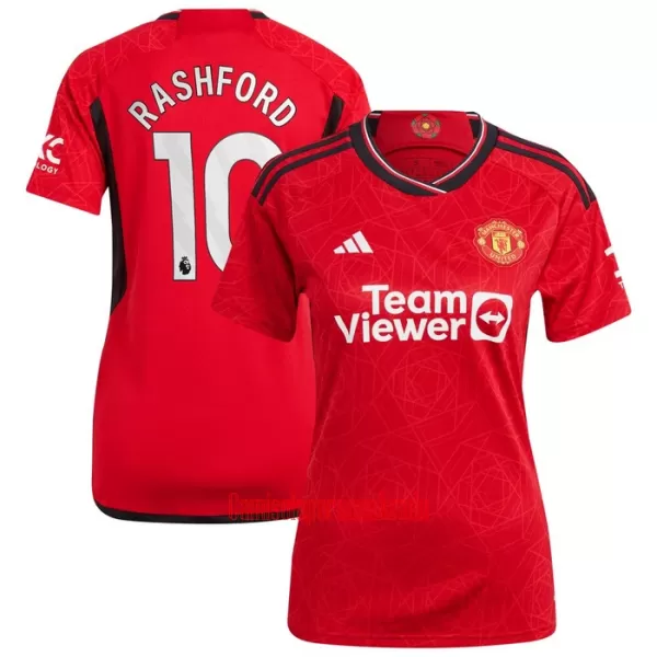 Camisolas Manchester United Marcus Rashford 10 Mulher Equipamento Principal 23/24