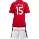 Camisolas Manchester United Sabitzer 15 Criança Equipamento Principal 23/24