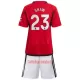 Camisolas Manchester United Shaw 23 Criança Equipamento Principal 23/24