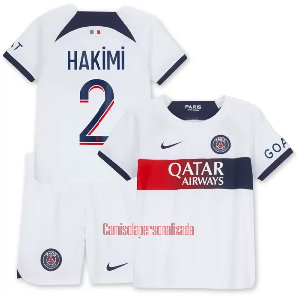 Camisolas Paris Saint-Germain Achraf Hakimi 2 Criança Equipamento Alternativo 23/24