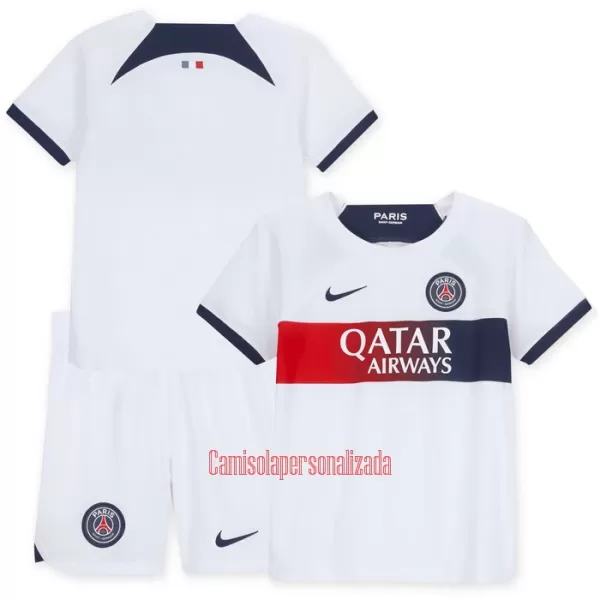 Camisolas Paris Saint-Germain Criança Equipamento Alternativo 23/24