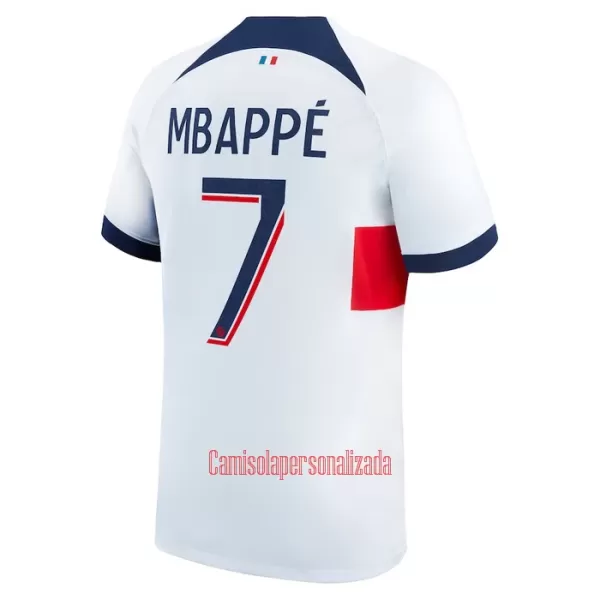 Camisolas Paris Saint-Germain Kylian Mbappé 7 Equipamento Alternativo 23/24