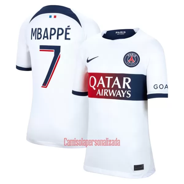 Camisolas Paris Saint-Germain Kylian Mbappé 7 Mulher Equipamento Alternativo 23/24