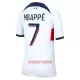 Camisolas Paris Saint-Germain Kylian Mbappé 7 Mulher Equipamento Alternativo 23/24