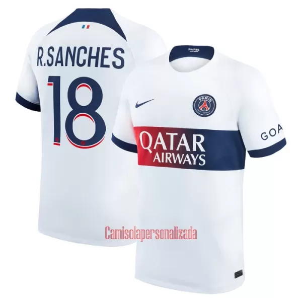 Camisolas Paris Saint-Germain R.Sanches 18 Equipamento Alternativo 23/24