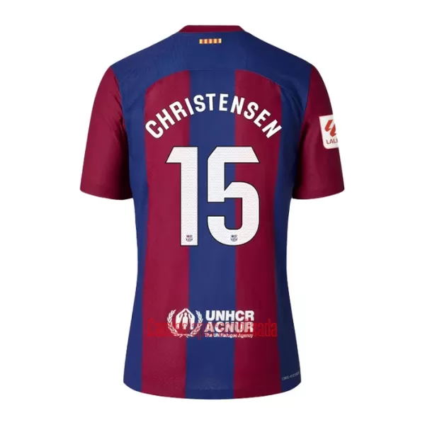 Camisolas FC Barcelona Christensen 15 Criança Equipamento Principal 23/24