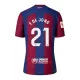 Camisolas FC Barcelona Frenkie de Jong 21 Criança Equipamento Principal 23/24