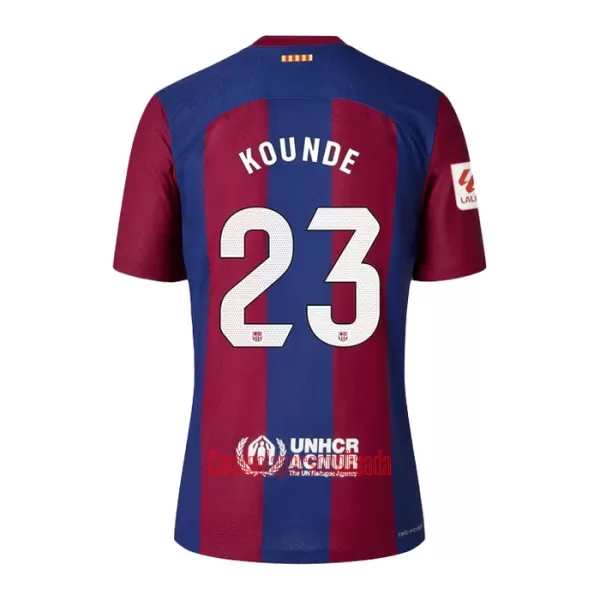 Camisolas FC Barcelona Kounde 23 Criança Equipamento Principal 23/24