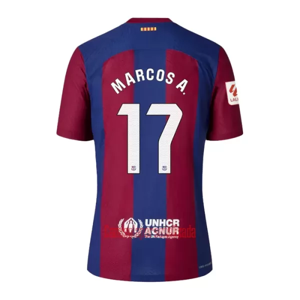 Camisolas FC Barcelona Marcos A. 17 Criança Equipamento Principal 23/24