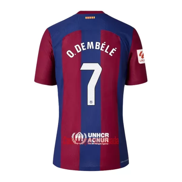 Camisolas FC Barcelona Ousmane Dembélé 7 Criança Equipamento Principal 23/24