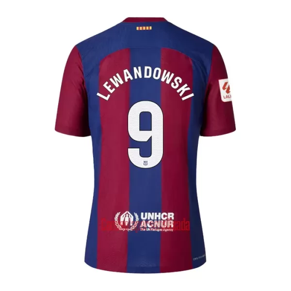 Camisolas FC Barcelona Robert Lewandowski 9 Criança Equipamento Principal 23/24