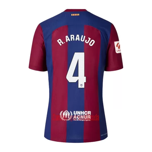 Camisolas FC Barcelona Ronald Araujo 4 Criança Equipamento Principal 23/24