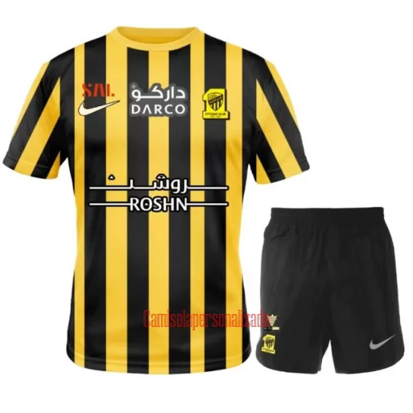 Camisolas Al-Ittihad FC Criança Equipamento Principal 22/23