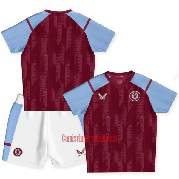 Camisolas Aston Villa Criança Equipamento Principal 23/24