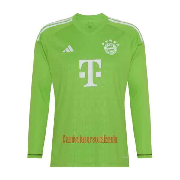 Camisolas Guarda Redes FC Bayern de Munique Criança Equipamento Alternativo 23/24 Manga Comprida