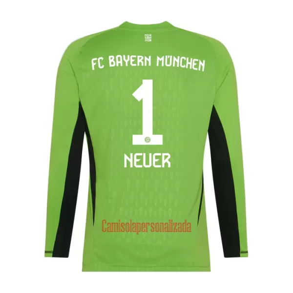 Camisolas Guarda Redes FC Bayern de Munique Manuel Neuer 1 Criança Equipamento Alternativo 23/24 Manga Comprida