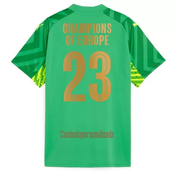 Camisolas Guarda Redes Manchester City Champions of Europe Equipamento Principal 23/24