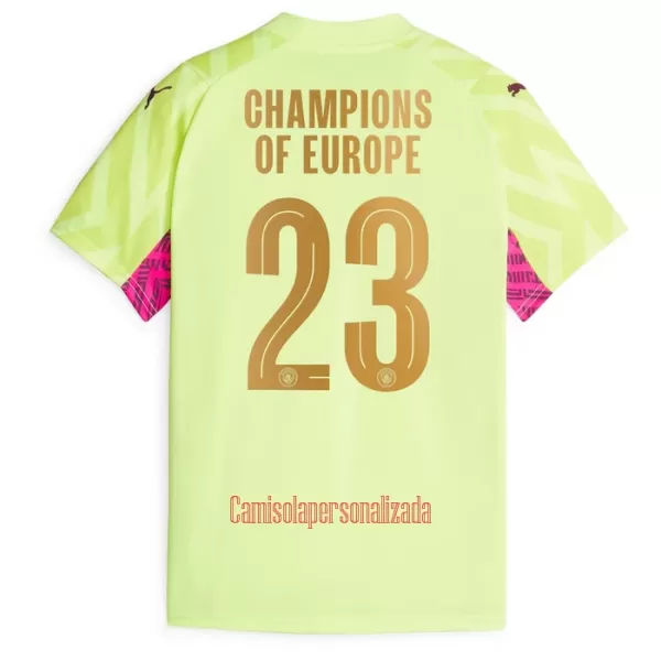 Camisolas Guarda Redes Manchester City Champions of Europe Equipamento Terceiro 23/24