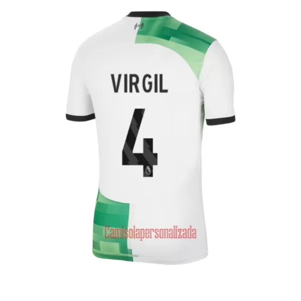 Camisolas Liverpool Virgil van Dijk 4 Equipamento Alternativo 23/24