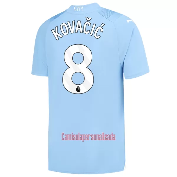 Camisolas Manchester City Mateo Kovacic 8 Criança Equipamento Principal 23/24