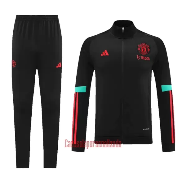 Manchester United Casaco de Treino Conjunto 23/24 Preto