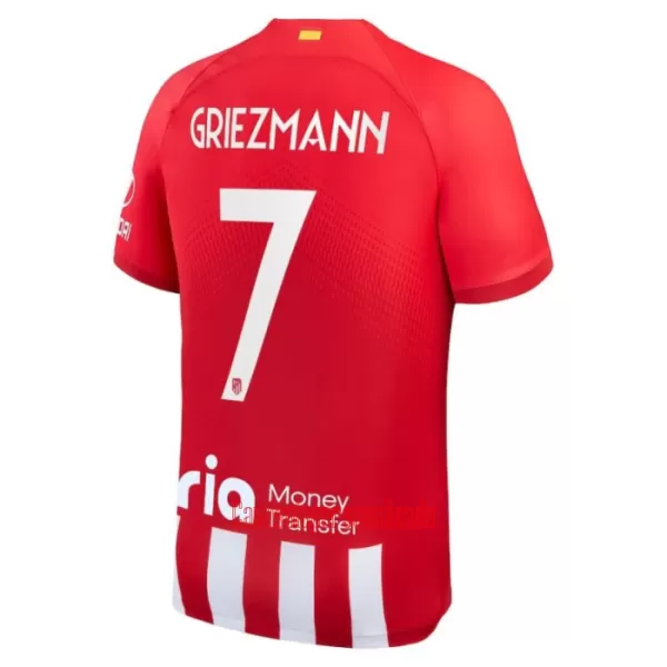 Camisolas Atlético Madrid Antoine Griezmann 7 Criança Equipamento Principal 23/24