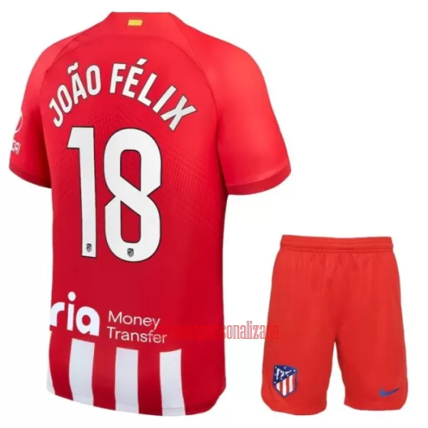 Camisolas Atlético Madrid João Félix 18 Criança Equipamento Principal 23/24