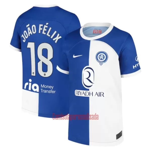 Camisolas Atlético Madrid João Félix 18 Equipamento Alternativo 23/24