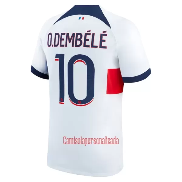 Camisolas Paris Saint-Germain Ousmane Dembélé 10 Criança Equipamento Alternativo 23/24