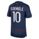 Camisolas Paris Saint-Germain Ousmane Dembélé 10 Criança Equipamento Principal 23/24