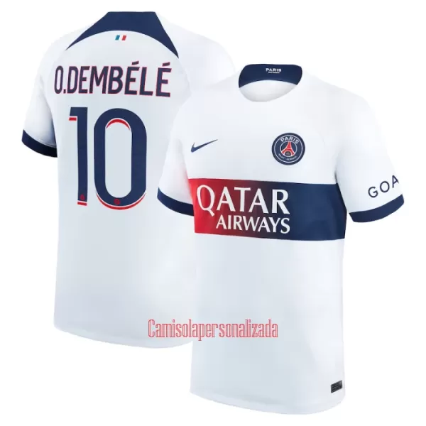 Camisolas Paris Saint-Germain Ousmane Dembélé 10 Equipamento Alternativo 23/24