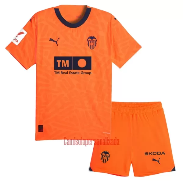 Camisolas Valencia CF Criança Equipamento Terceiro 23/24