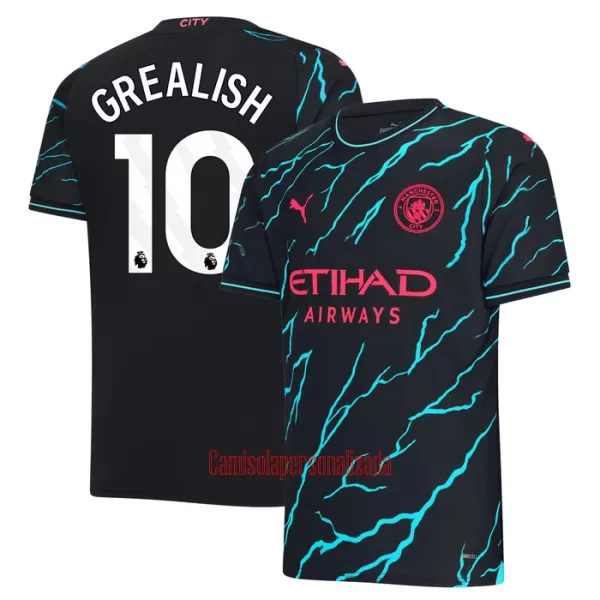 Camisolas Manchester City Jack Grealish 10 Equipamento Terceiro 23/24