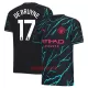 Camisolas Manchester City Kevin De Bruyne 17 Equipamento Terceiro 23/24